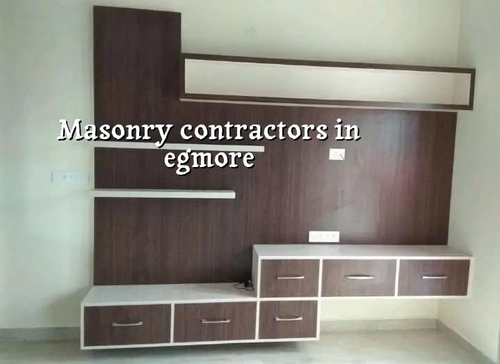 Masonry contractors in Egmore Chennai for wall and repair work