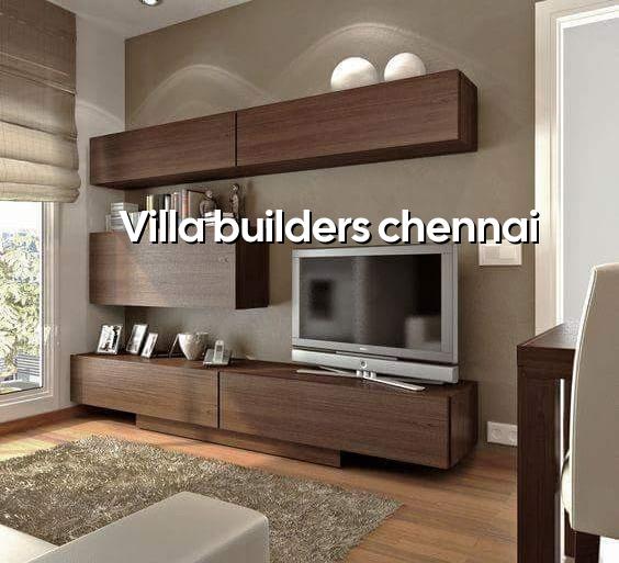 Villa builders in Chennai for design, approvals and construction